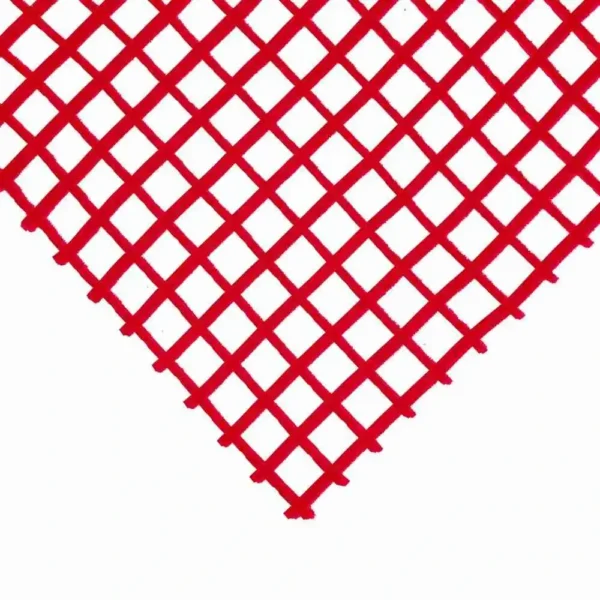 Standard Cross-Ribbed Mat Red Corner