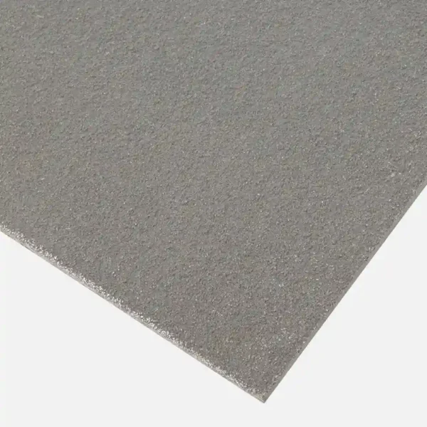 Close-up view of the Anti-Slip Flat Sheet, a rectangular grey sheet with a textured, gritty surface shown against a white background.